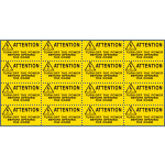 [EYE91590C] EYE91590C - Sheet n. 16 label TURN-OFF POWER BEFORE OPENING THE DOOR EN ISO 7010