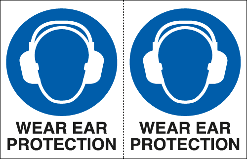 [EYE95235A] EYE95235A - Sheet n.2 label WEAR EAR PROTECTION EN ISO 7010