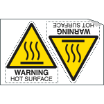 [EYE95271A] EYE95271A - Sheet n. 2 label WARNING HOT SURFACE EN ISO 7010 W017
