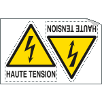 [EYF95259A] EYF95259A - sheet n.2 label HAUTE TENSION EN ISO 7010 W012
