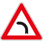 [FAR160005] FAR160005 - Triangolo rifrangente NF 5 CURVA A SINISTRA