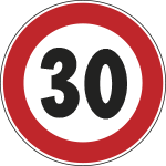 [FAR26005030] FAR26005030 - Disco  rifrangente NF 50 LIMITE VELOCITA'KM 30