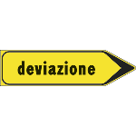 [FCR532722D] FCR532722D - Cartello indicazione DEVIAZIONE (destra)