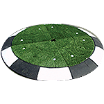 [FIR5033] FIR5033 - Rotonda prefabbricata gomma nera più erba diametro mt. 2
