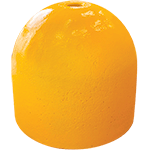 [FIS530Y] FIS530Y - dissuasore gomma riciclata con elastomero giallo sz banda rifr.h.530mm