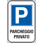 [FL5620Y] FL5620Y - Cartello Parcheggio privato