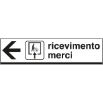 [FL6801L] FL6801L - Cartello indicazione RICEVIMENTO MERCI sinistra