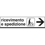 [FL6803D] FL6803D - Cartello indicazione RICEVIMENTO SPEDIZIONI (destra)