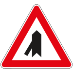 [FLR160043E] FLR160043E - Cartello NF 43e CONFLUENZA A sinistra