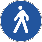 [FLR240088] FLR240088 - Cartello NF 88 PERCORSO PEDONALE