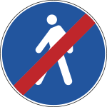 [FLR240089] FLR240089 - Cartello NF 88 FINE PERCORSO PEDONALE