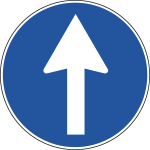 [FLR260080A] FLR260080A - Cartello  NF 80a DIREZIONE obbligo DIRITTO