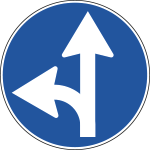 [FLR260081C] FLR260081C - Cartello NF81c DIREZIONE CONSIGLIATA DIRITTO SINISTRA