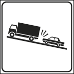 [FLR914064] FLR914064 - Cartello  NF 6d AUTOCARRI IN RALLENTAMENTO