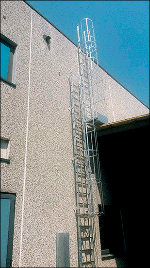 [HSP508] HSP508 - scala a gabbia modulare completa h. sbarco 8 m. (staffe escluse)