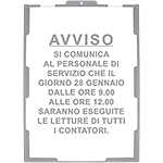 [INFOA4S] INFOA4S - Cornice GRIGIA con protezione frontale trasparente A4
