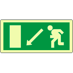 [L16028WS] L16028WS - Etichetta fotoluminescente uscita di sicurezza
