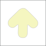 [L9430] L9430 - Frecce autoadesive fotoluminescenti  107 per105