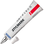 [MAK130W] MAK130W - vernice opaca in tubetto molto visibile colore BIANCO