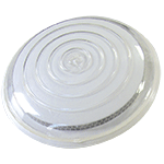 [MAR82W] MAR82W - marker stradale retroriflettente 360g. policarbonato diam.120mm BIANCO