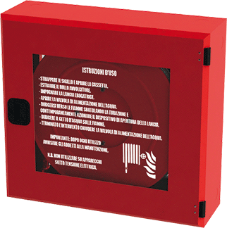 [MCN25/20] MCN25/20 - Cassetta naspo FLORIDA con tubazione da m 20 Pyton bianco