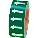 [NBTF50GW] NBTF50GW - frecce adesive in rotolo per tubazioni VERDE/BIANCO h.mm 50