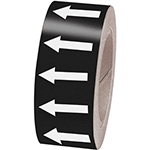 [NBTF50NW] NBTF50NW - frecce adesive in rotolo per tubazioni NERO/BIANCO h.mm 50