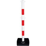 [NVP200932] NVP200932 - colonnina PVC bco/rosso c/doppio gancio