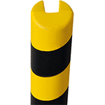 [PGE420S] PGE420S - Paracolpi SAFE IN in Eva espansa con incavo diametro 40 mm giallo/nero