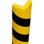 [PGE425S] PGE425S - Paracolpi SAFE IN in Eva espansa angolo diametro 40mm col.giallo/nero
