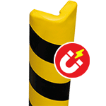 [PGE425SM] PGE425SM - Paracolpi SAFE IN in Eva espansa ang. diam.40 mm GIALLO/NERO magnetico