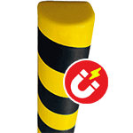 [PGE430SM] PGE430SM - Paracolpi SAFE IN in Eva espansa tondo d.40mm giallo/nero magnetico