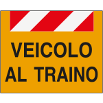 [PN530] PN530 - Pannello alluminio VEICOLO TRAINO rifrangente cl.2