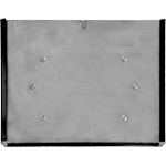 [PNK6012] PNK6012 - portapannello inox con guide e gancio per PNK6001