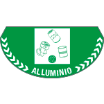 [PP702] PP702 - bollo mezzaluna fondo verde per rifiuti di alluminio