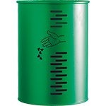 [PRR002] PRR002 - gettacarte cilindrico colore verde palo escluso