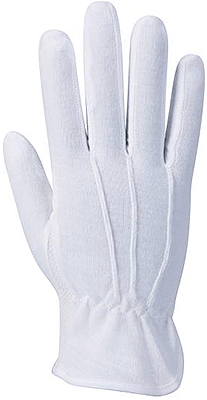 [PWT080L] PWT080L - Guanti cotone Microdot bianco taglia L