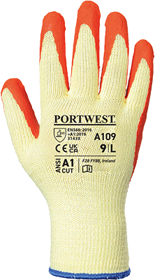 [PWT109M] PWT109M - Guanto in Lattice Grip poliestere arancione tg.M