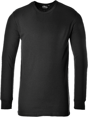 [PWT123L] PWT123L - maglia termica nera manica lunga tg.L