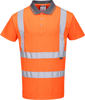 [PWT221L] PWT221L - polo HI maniche corte arancione L