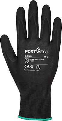 [PWT335M] PWT335M - guanti in nitrile c/polsino elastico tg.M