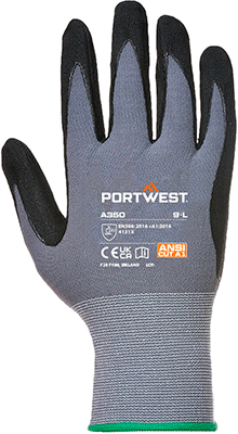 [PWT350L] PWT350L - guanti Dermiflex nylon e nitrile nero L