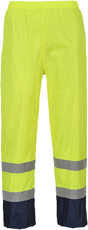 [PWT444M] PWT444M - Pantalone Impermeabile HI bicolore giallo/navy tg.m