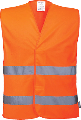 [PWT474L/XL] PWT474L/XL - gilet 2 bande HI arancio tg.L/XL