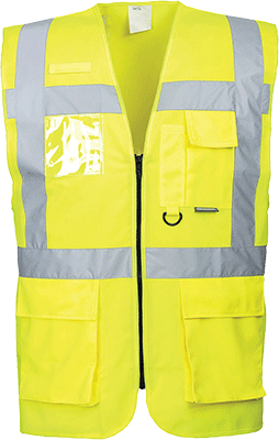[PWT477L] PWT477L - gilet Executive giallo HI tg.L