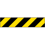 [R9404] R9404 - Pannello adesivo rifrangente giallo nero