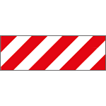 [R9413] R9413 - Pannello adesivo rifrangente bianco rosso