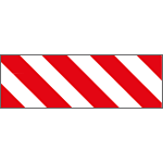 [R9418] R9418 - Pannello adesivo rifrangente bianco rosso