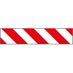 [R9419] R9419 - Pannello adesivo rifrangente bianco rosso