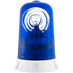 [RA12B] RA12B - Segnalatore rotante base piana 12Vcc blu